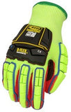 Ansell Size 8 Green And Red RINGERS® R085 High Performance Polyethylene/Nitrile Full Finger Impact Resistant Gloves With Knit Wrist