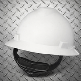 MSA V-Gard® Class E Polyethylene Hard Hat With Full Brim And Fas-Trac®