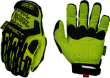 Mechanix Wear® Hi-Viz Yellow M-Pact® Synthetic Leather And TrekDry® Full Finger Anti-Vibration Gloves With Hook And Loop Cuff
