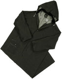 PIP Global Safety® 2X Black Base35FR™ 0.35 mm Polyester And PVC Rain Coat