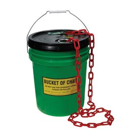 Accuform Signs® 12 1/2" X 12 1/2" X 15" Red Plastic Plastic Chain