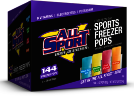 All Sport 3 Ounce Variety Flavor Electrolyte Freezer Pop Electrolyte Freezer Pop (144 Per Case)
