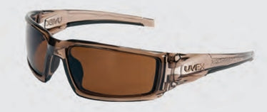 Uvex® Hypershock® Brown Safety Glasses with Espresso Anti-scratch/Hard Coat Lens
