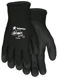 MCR Safety® Medium Black Ninja® ICE Nylon Acrylic Terry Lined Cold Weather Gloves