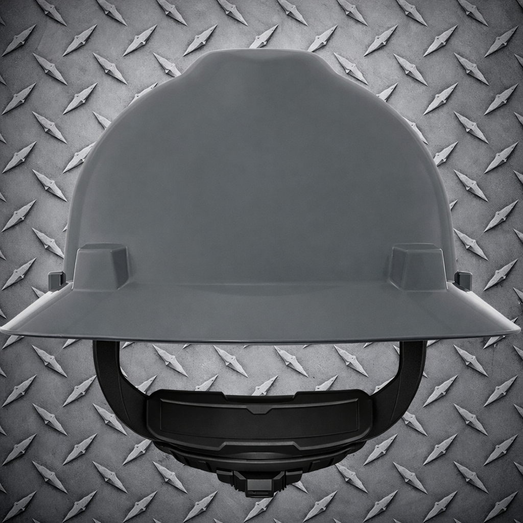 MSA V-Gard® Class E Polyethylene Hard Hat With Full Brim And Fas-Trac®