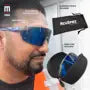 Magid® AcuSpex™ Semi-Frameless Polarized Blue Mirrored Safety Glasses