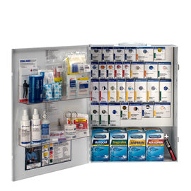 RADNOR™ White Metal Wall Mount X-Large 150 Person First Aid Cabinet