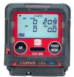 RKI Instruments, Inc. GX-3R Portable Oxygen, Carbon Monoxide, Combustible Gas And Hydrogen Sulfide Multi Gas Detector